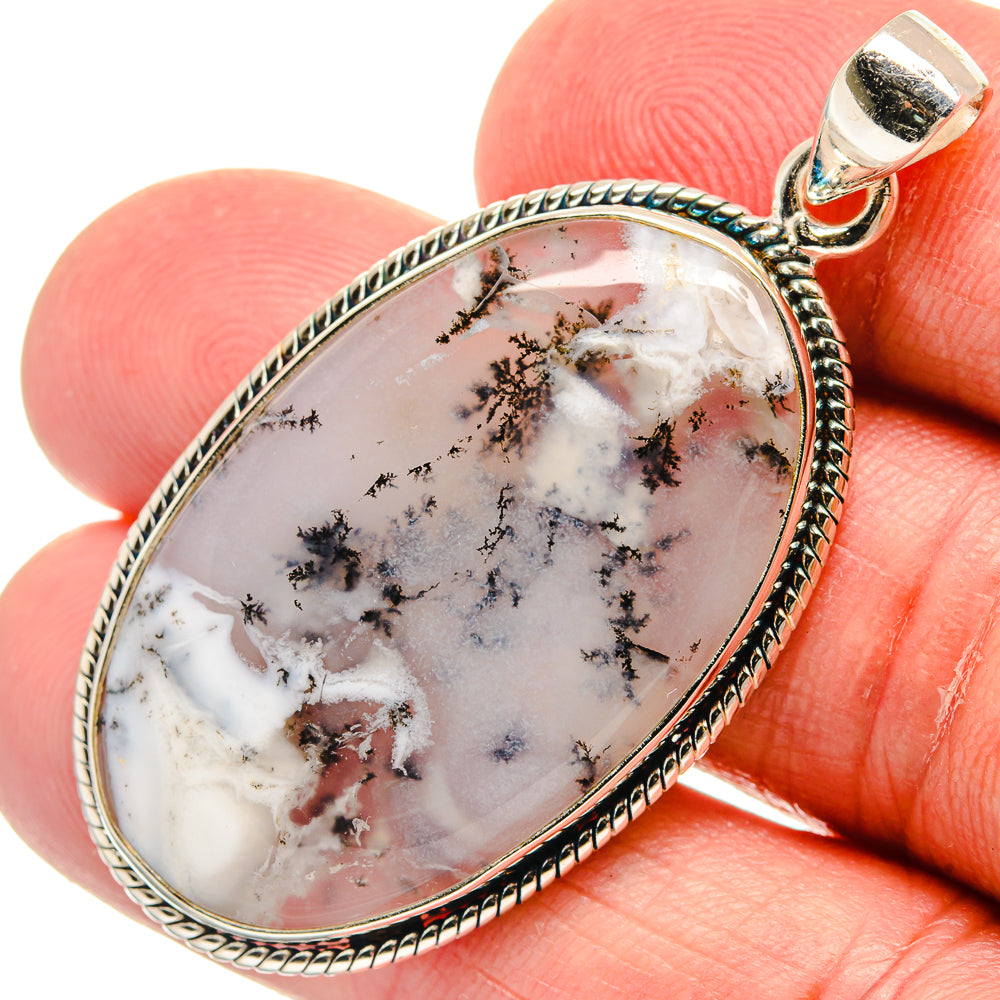 Dendritic Opal Pendants handcrafted by Ana Silver Co - PD22593