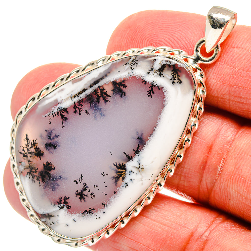 Dendritic Opal Pendants handcrafted by Ana Silver Co - PD22594