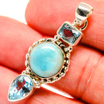 Larimar Pendants handcrafted by Ana Silver Co - PD22629