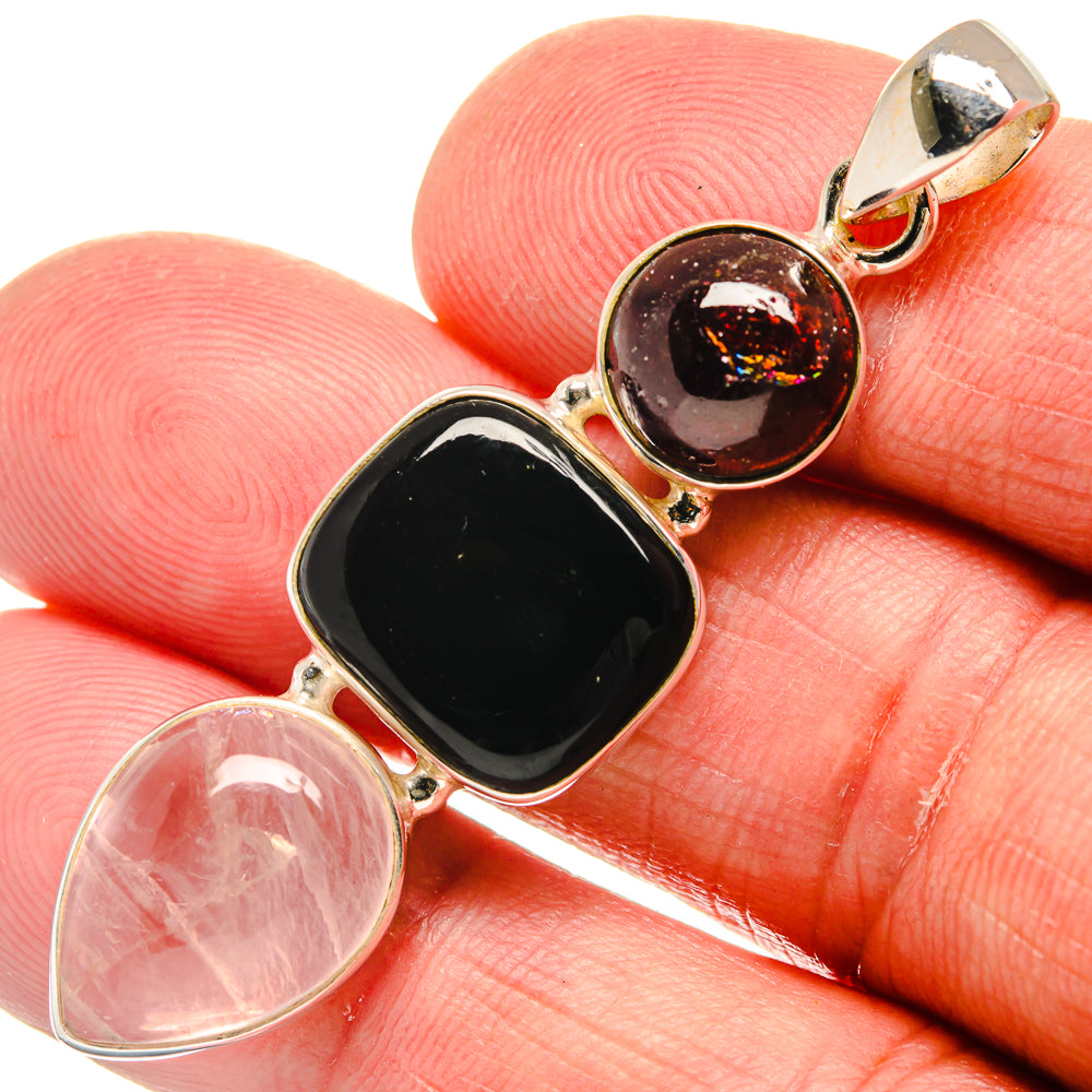Black Onyx Pendants handcrafted by Ana Silver Co - PD22632