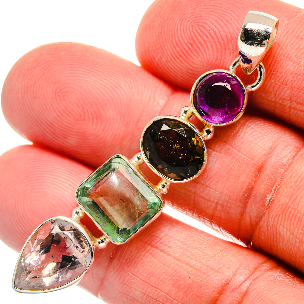 Color Change Alexandrite Pendants handcrafted by Ana Silver Co - PD22633