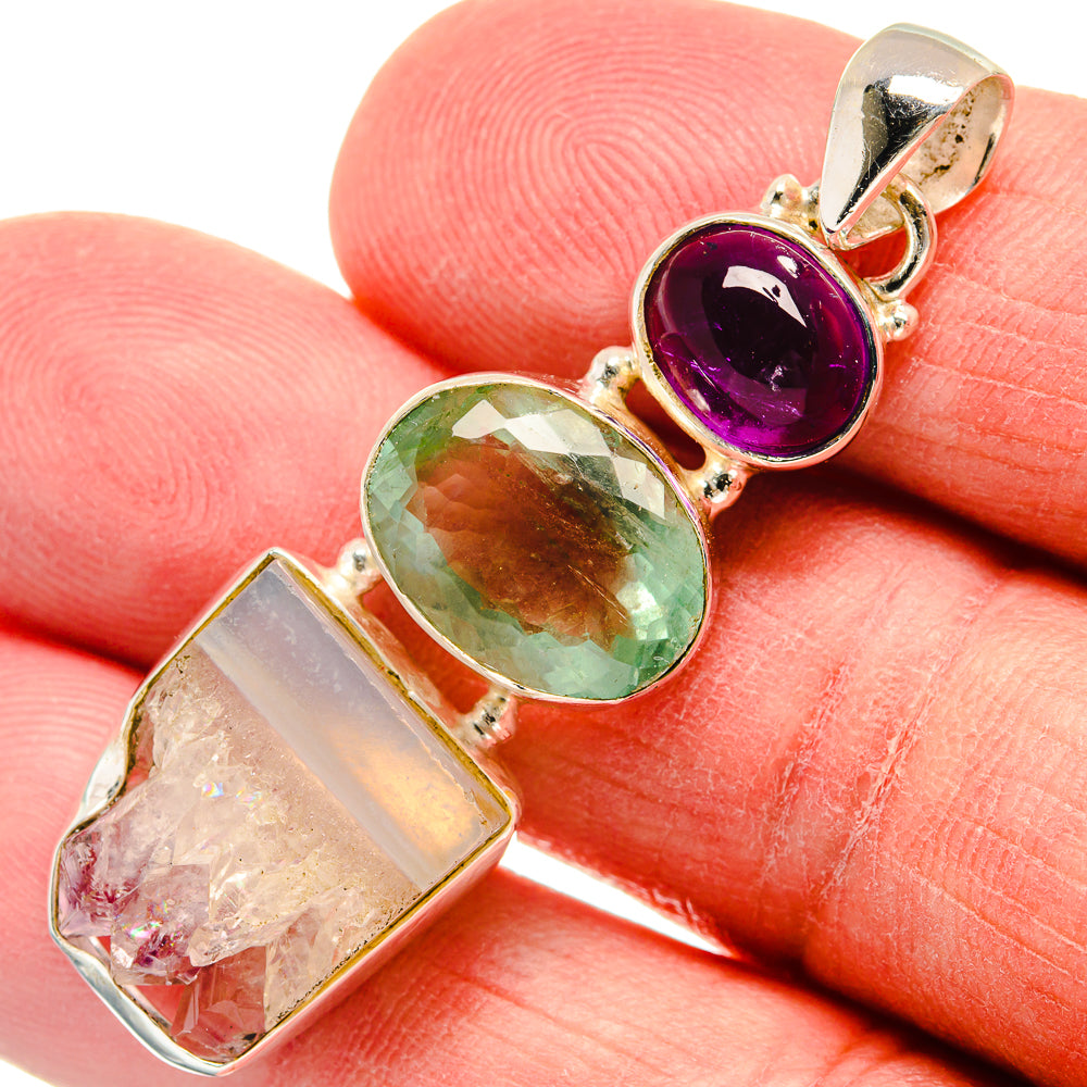 Amethyst Stalactite Pendants handcrafted by Ana Silver Co - PD22634