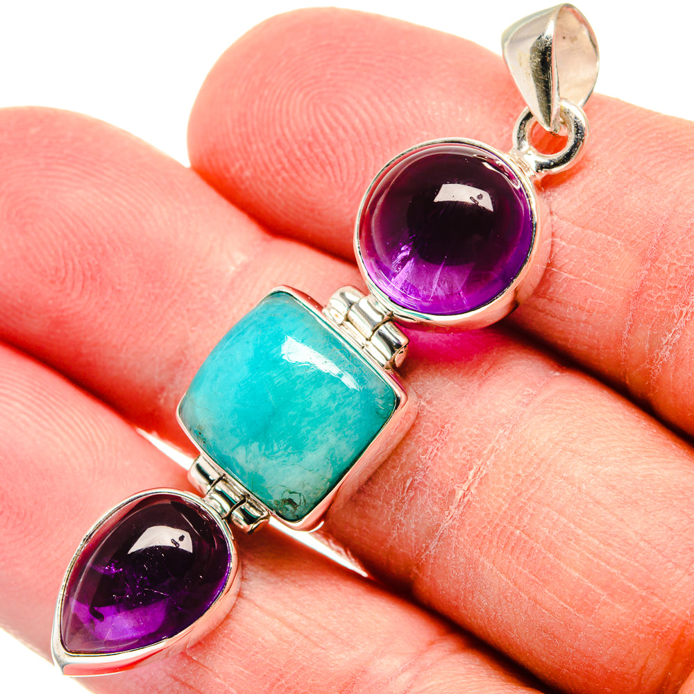 Chrysocolla Pendants handcrafted by Ana Silver Co - PD22643
