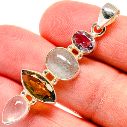 Aquamarine Pendants handcrafted by Ana Silver Co - PD22645