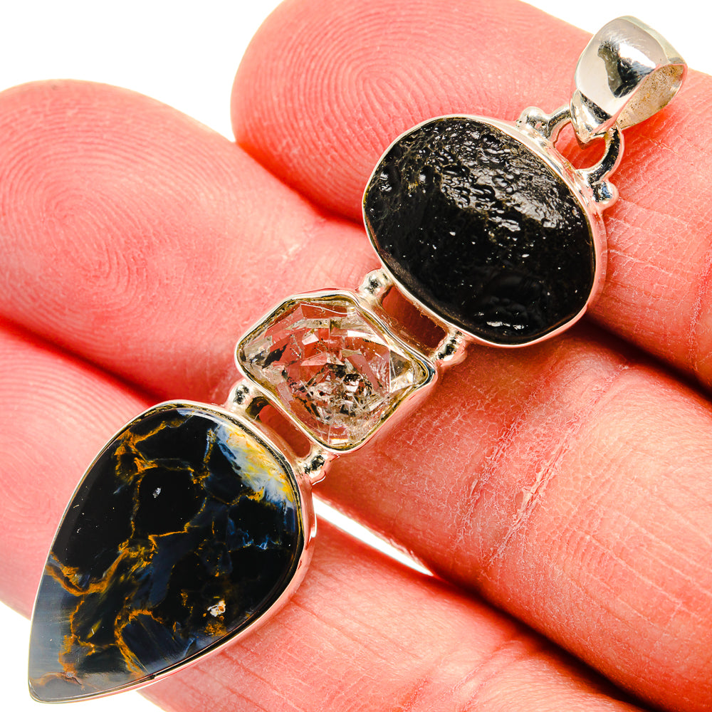 Pietersite Pendants handcrafted by Ana Silver Co - PD22648