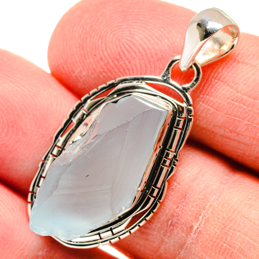 Aquamarine Pendants handcrafted by Ana Silver Co - PD22663
