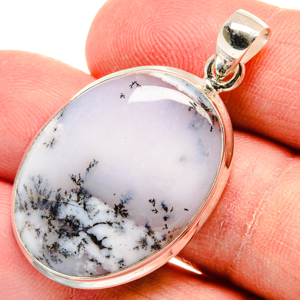 Dendritic Opal Pendants handcrafted by Ana Silver Co - PD22667