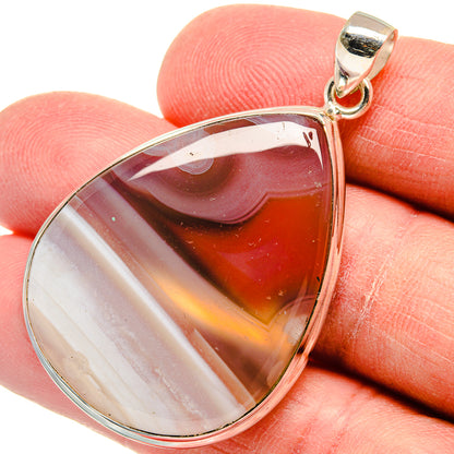 Botswana Agate Pendants handcrafted by Ana Silver Co - PD22668