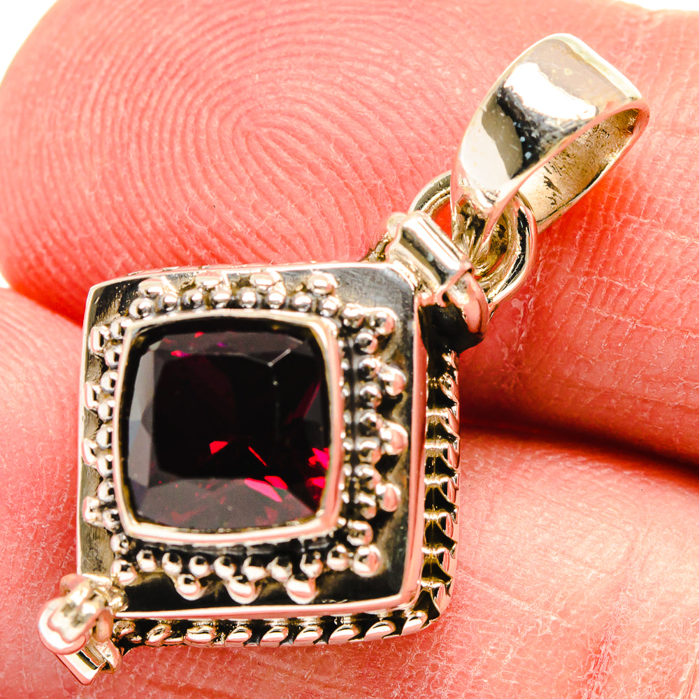 Garnet Pendants handcrafted by Ana Silver Co - PD22673