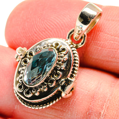 Blue Topaz Pendants handcrafted by Ana Silver Co - PD22674