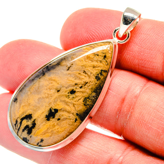 Indonesian Plume Agate Pendants handcrafted by Ana Silver Co - PD22697