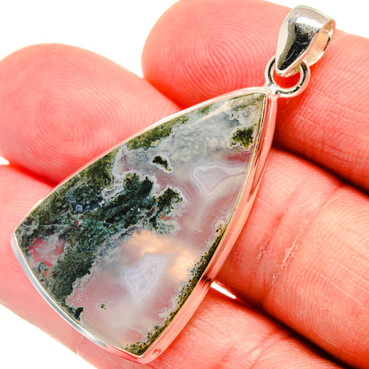 Indonesian Plume Agate Pendants handcrafted by Ana Silver Co - PD22721