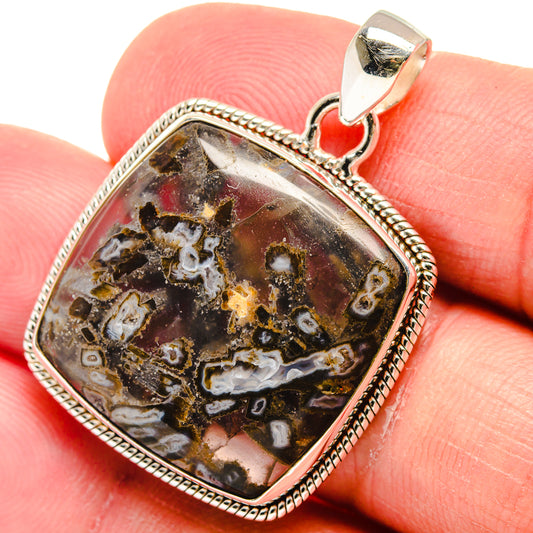 Turkish Tube Agate Pendants handcrafted by Ana Silver Co - PD22723