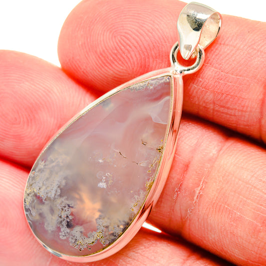 Indonesian Plume Agate Pendants handcrafted by Ana Silver Co - PD22727