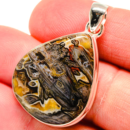 Turkish Tube Agate Pendants handcrafted by Ana Silver Co - PD22730