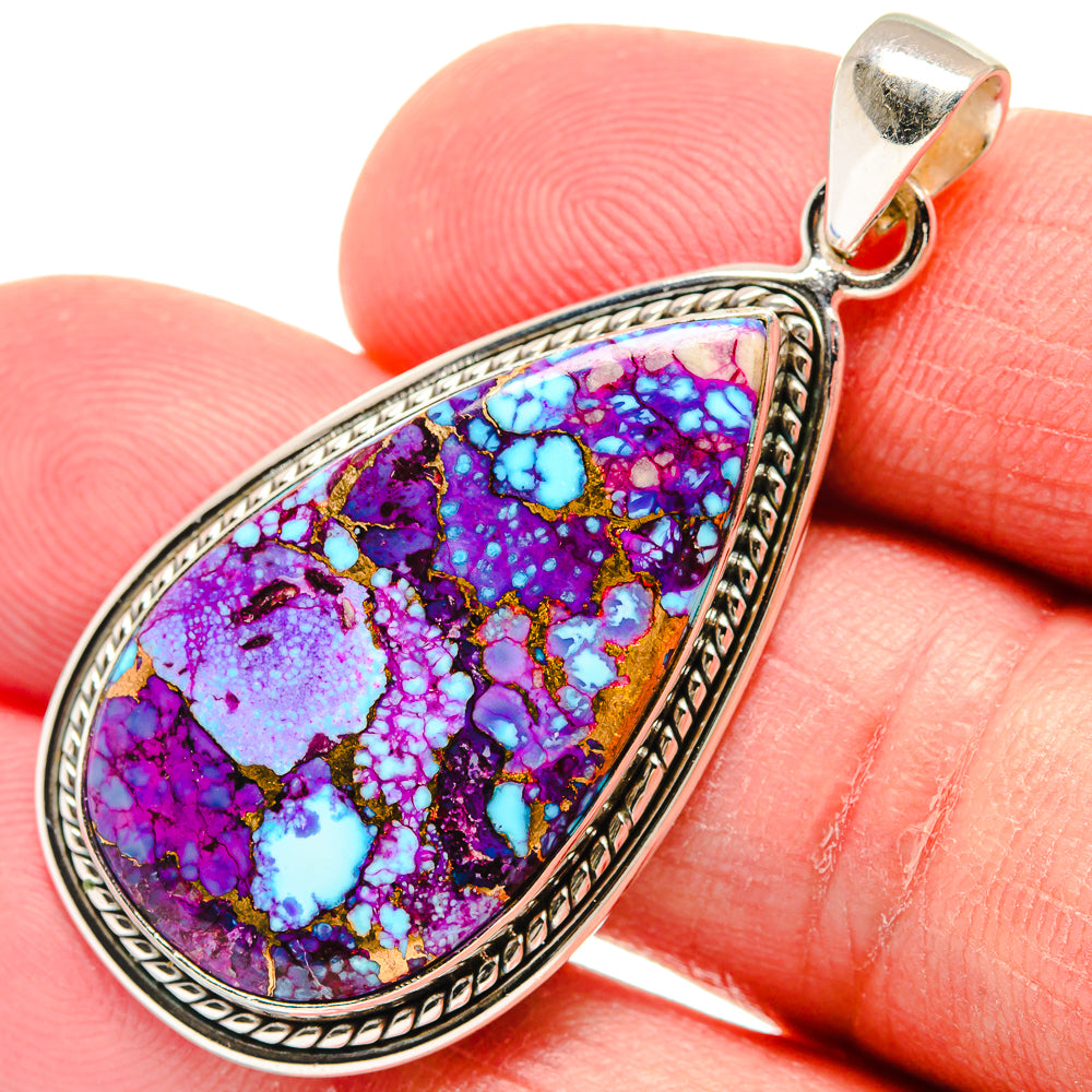 Spiny Oyster Turquoise Pendants handcrafted by Ana Silver Co - PD22751