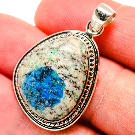 K2 Blue Azurite Pendants handcrafted by Ana Silver Co - PD22760