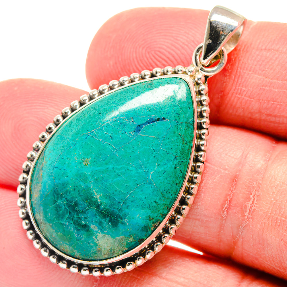 Chrysocolla Pendants handcrafted by Ana Silver Co - PD22762