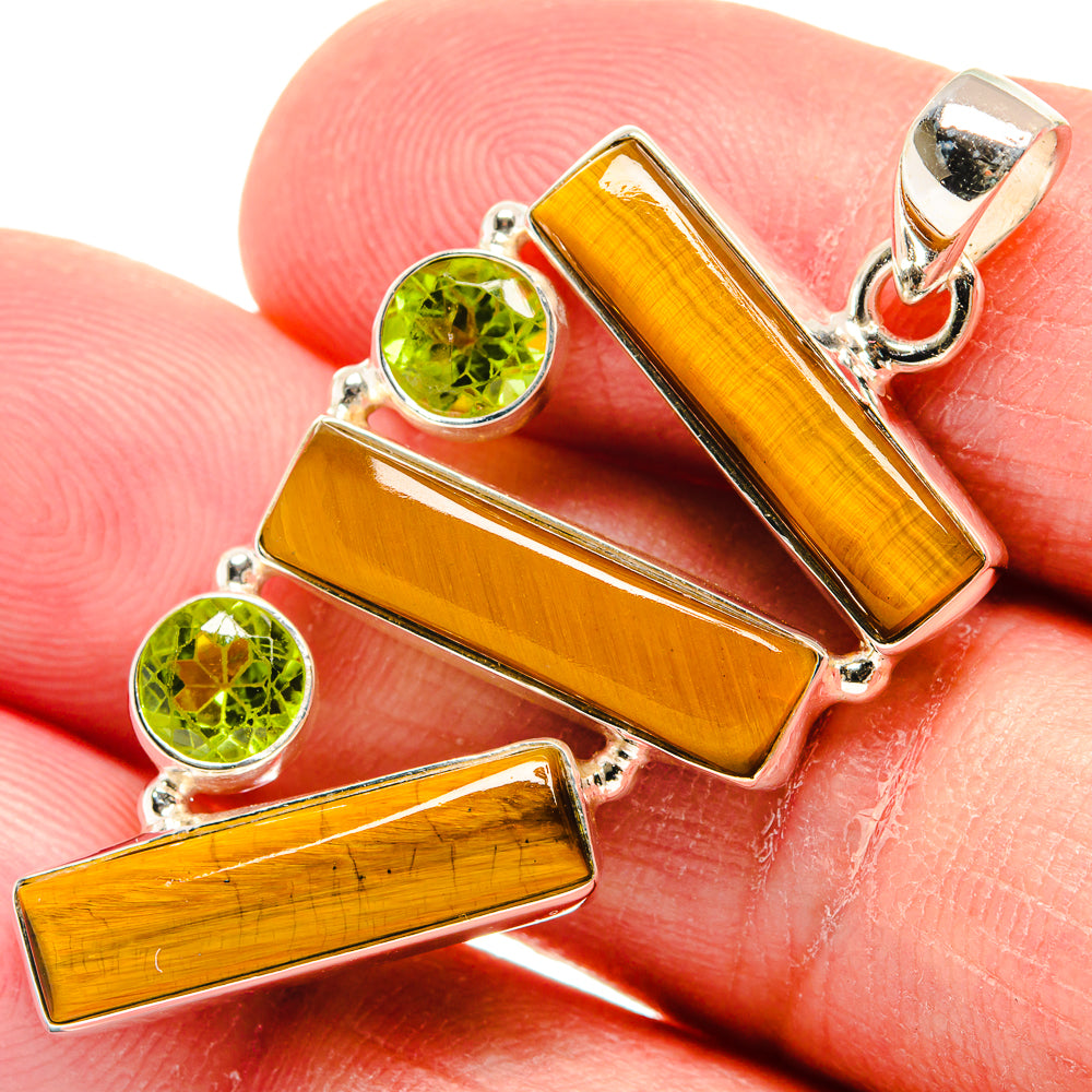 Tiger Eye Pendants handcrafted by Ana Silver Co - PD22778