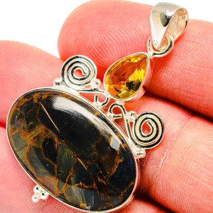 Pietersite Pendants handcrafted by Ana Silver Co - PD22784