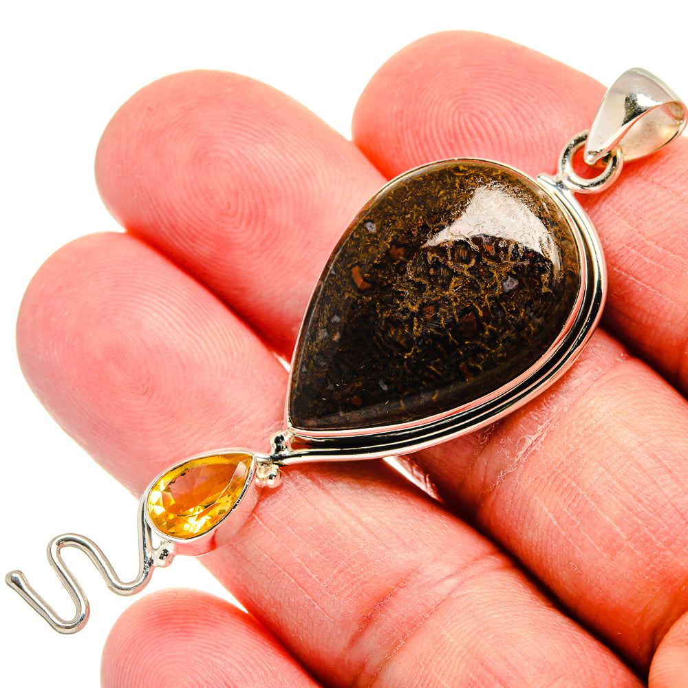 Dinosaur Bone Pendants handcrafted by Ana Silver Co - PD22785