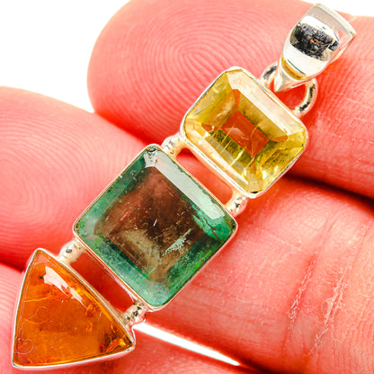 Green Aventurine Pendants handcrafted by Ana Silver Co - PD22790