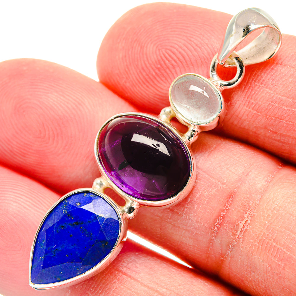 Lapis Lazuli Pendants handcrafted by Ana Silver Co - PD22792