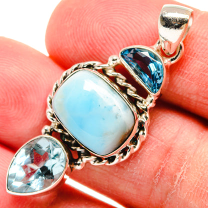 Larimar Pendants handcrafted by Ana Silver Co - PD22804