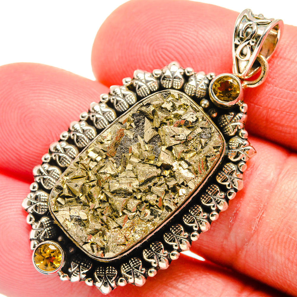 Pyrite Pendants handcrafted by Ana Silver Co - PD22821