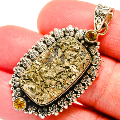 Pyrite Pendants handcrafted by Ana Silver Co - PD22821