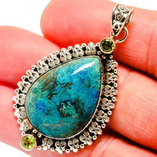 Chrysocolla Pendants handcrafted by Ana Silver Co - PD22824