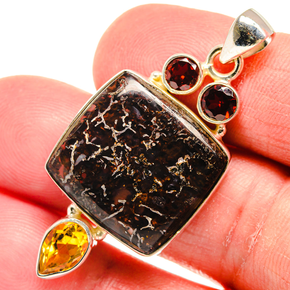 Tube Agate Pendants handcrafted by Ana Silver Co - PD22829