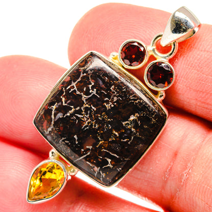 Tube Agate Pendants handcrafted by Ana Silver Co - PD22829
