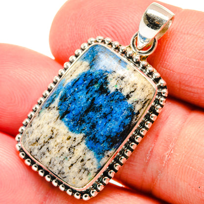 K2 Blue Azurite Pendants handcrafted by Ana Silver Co - PD22859