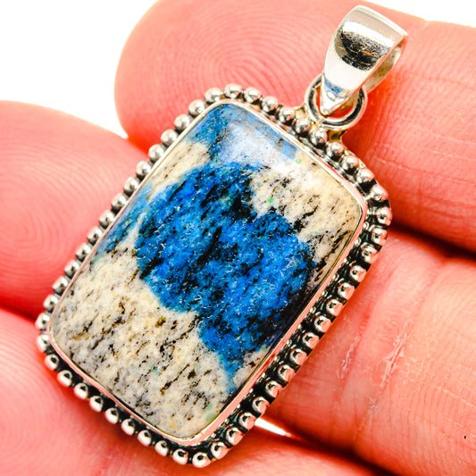 K2 Blue Azurite Pendants handcrafted by Ana Silver Co - PD22859