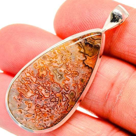 Crazy Lace Agate Pendants handcrafted by Ana Silver Co - PD22863