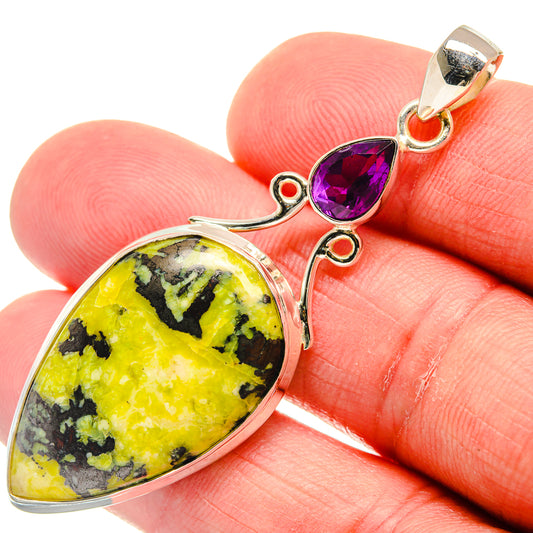 African Green Opal Pendants handcrafted by Ana Silver Co - PD22869