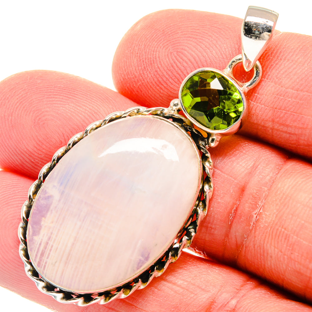 Rainbow Moonstone Pendants handcrafted by Ana Silver Co - PD22884