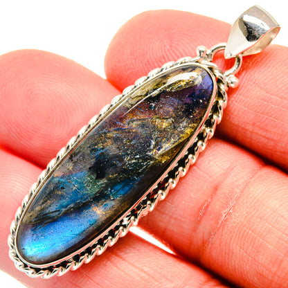 Labradorite Pendants handcrafted by Ana Silver Co - PD22899
