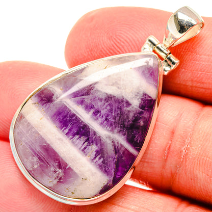 Chevron Amethyst Pendants handcrafted by Ana Silver Co - PD22903