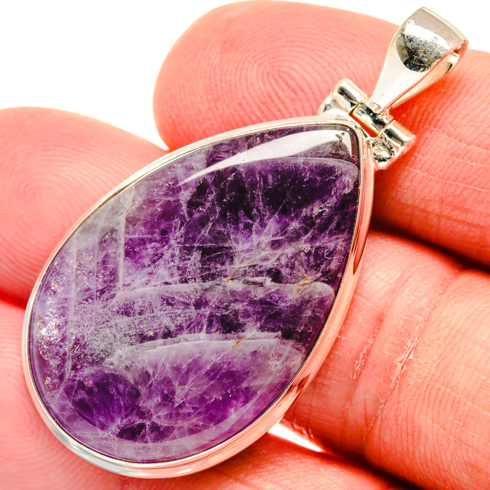 Chevron Amethyst Pendants handcrafted by Ana Silver Co - PD22904