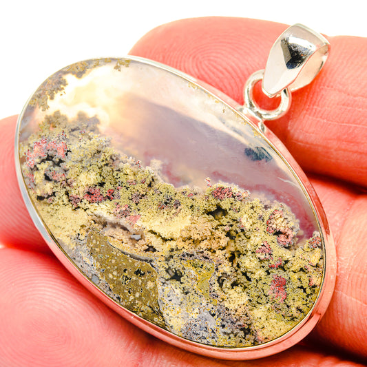 Indonesian Plume Agate Pendants handcrafted by Ana Silver Co - PD22910