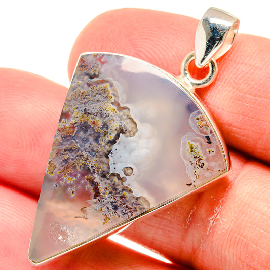 Indonesian Plume Agate Pendants handcrafted by Ana Silver Co - PD22914
