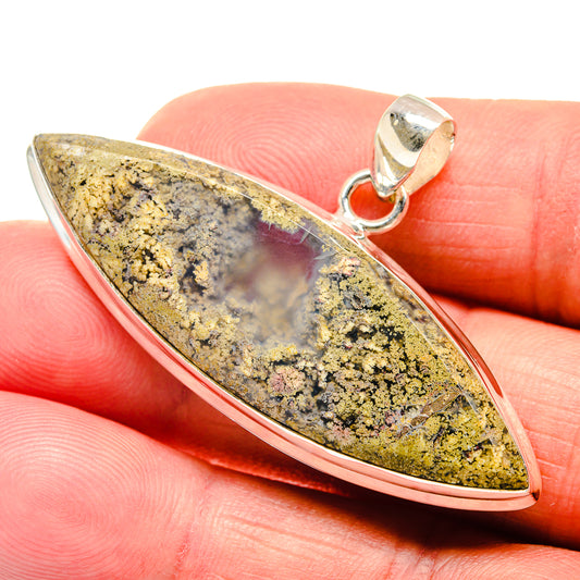 Indonesian Plume Agate Pendants handcrafted by Ana Silver Co - PD22920