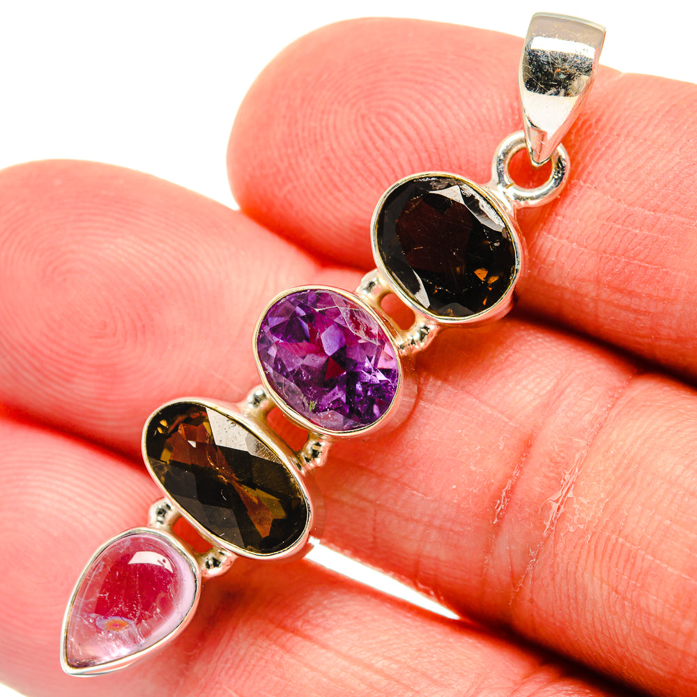 Smoky Quartz Pendants handcrafted by Ana Silver Co - PD22945