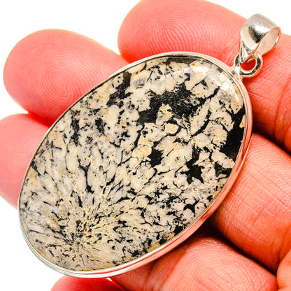 Chrysanthemum Stone Pendants handcrafted by Ana Silver Co - PD22960