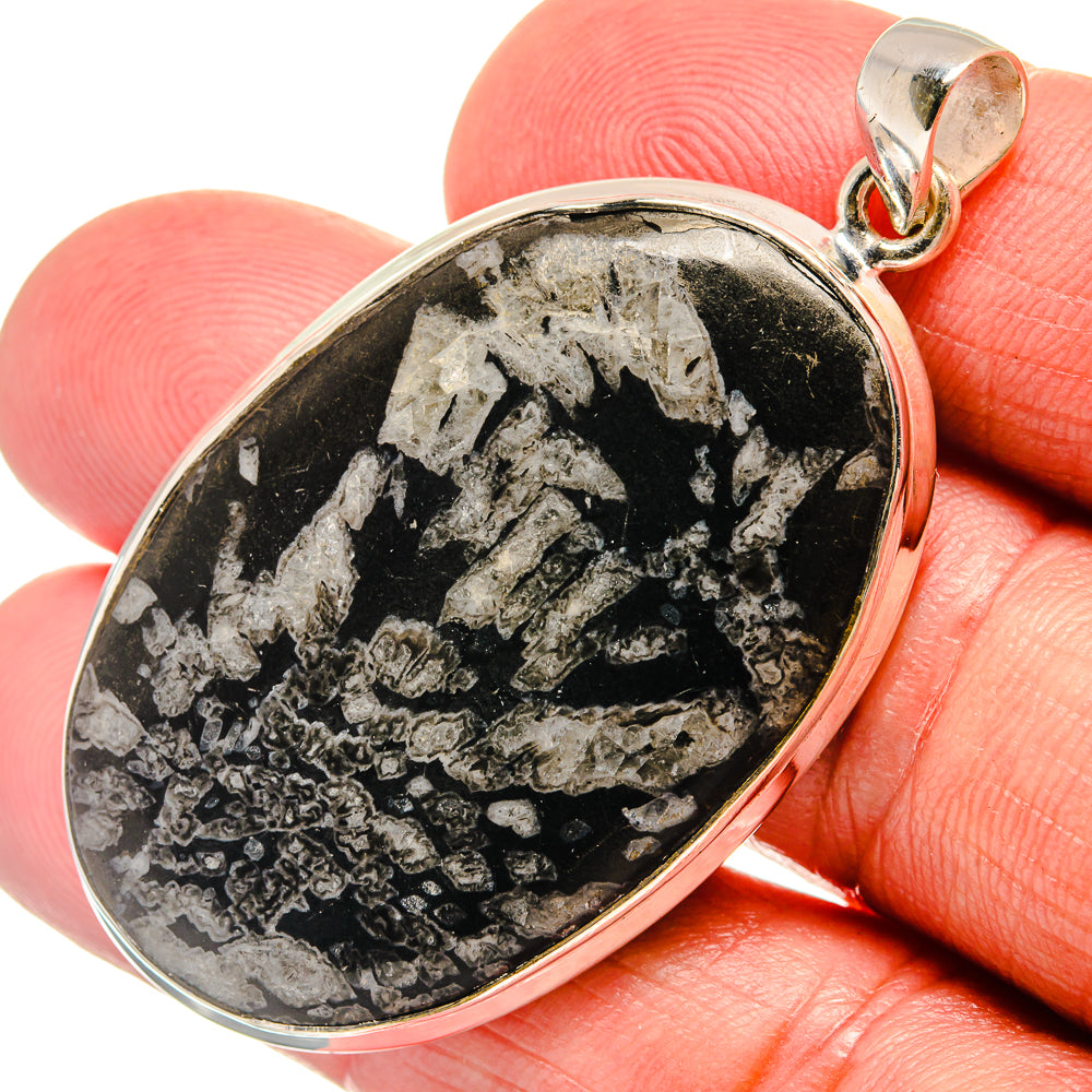Chrysanthemum Stone Pendants handcrafted by Ana Silver Co - PD22963