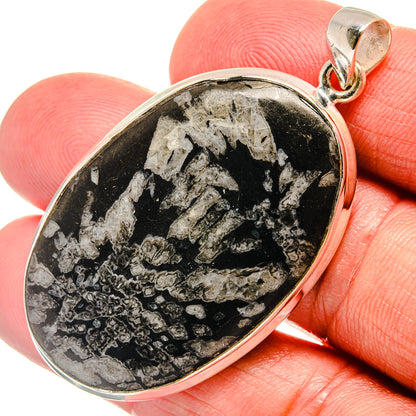 Chrysanthemum Stone Pendants handcrafted by Ana Silver Co - PD22963