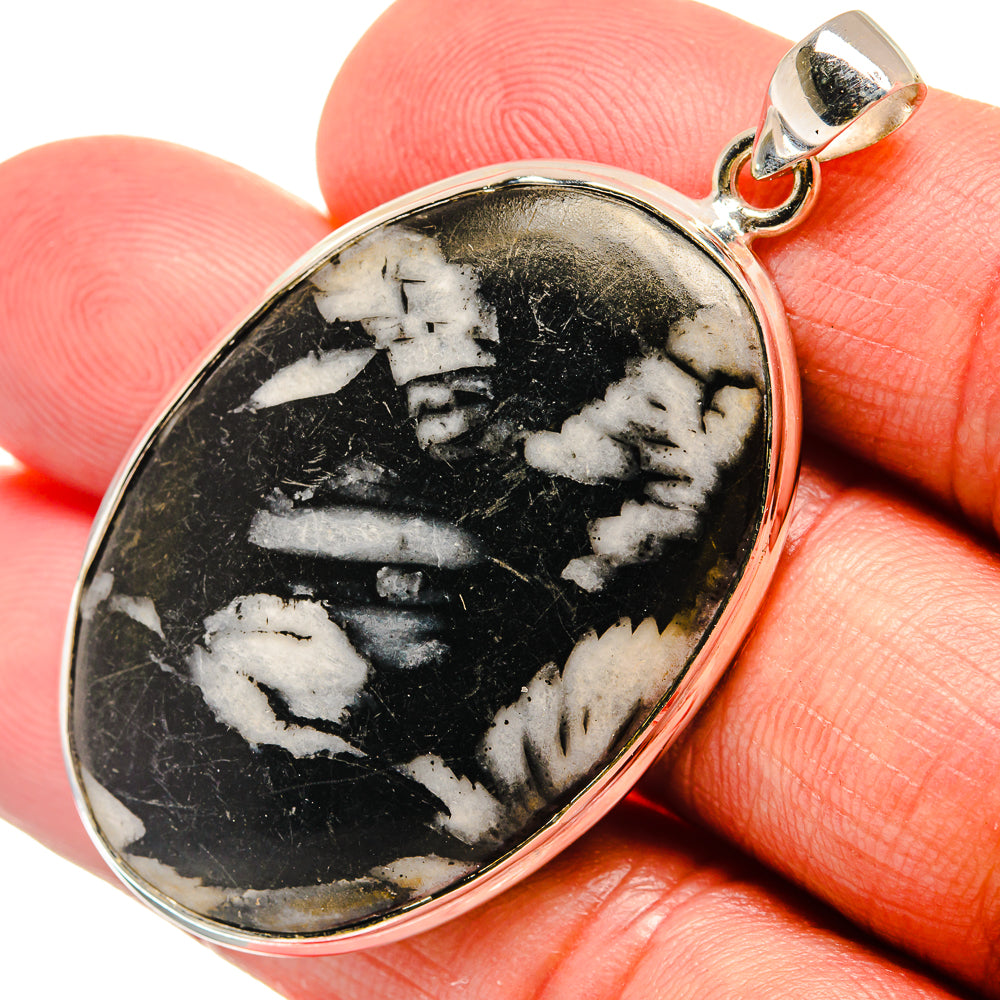 Chrysanthemum Stone Pendants handcrafted by Ana Silver Co - PD22964