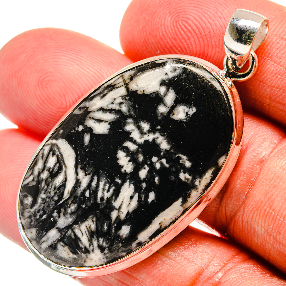 Chrysanthemum Stone Pendants handcrafted by Ana Silver Co - PD22965